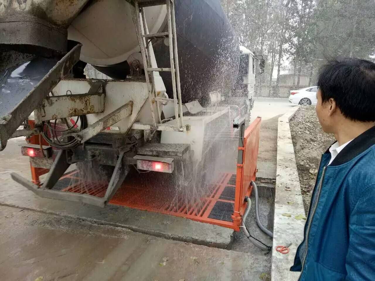 洗轮机，更换机油